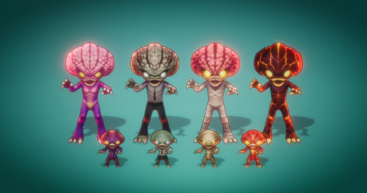 [FreeTrial] Pack 2 Mini Monster (Rigged) – PixeliusVita | 3D Creatures ...