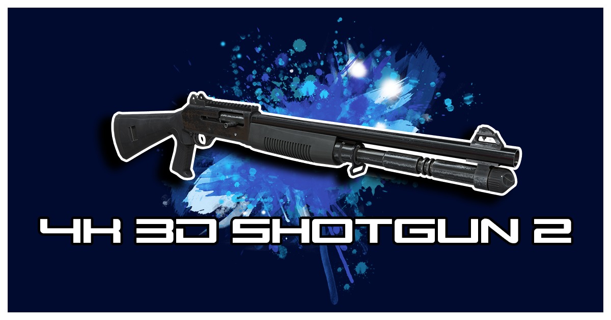 FPS Gun 4K - Shotgun 2 | 3D Guns | Unity Asset Store