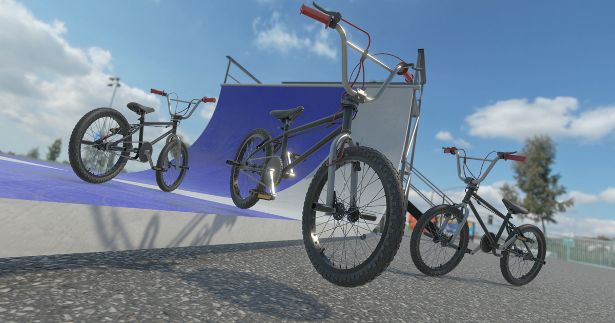 BMX Bike & Vert Ramp | 3D Land | Unity Asset Store