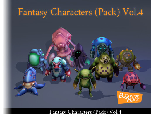 Unity Creatures Fantasy Characters (Pack) Vol.4 | 3D Creatures | Unity Asset Store