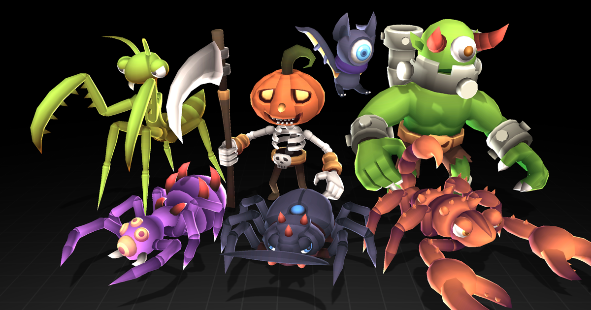 Minions Series - Monsterset 12 | 3D クリーチャー | Unity Asset Store