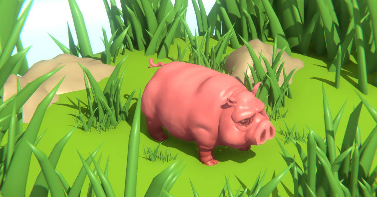 Unity Android Pig Pig - Casual Fantasy | 3D Creatures | Unity Asset Store