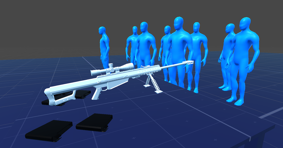 Virtual reality XR toolkit Sniper Rifle with scope - for Oculus Quest ...