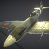 WW2 British Fighter Aircraft Spitfire