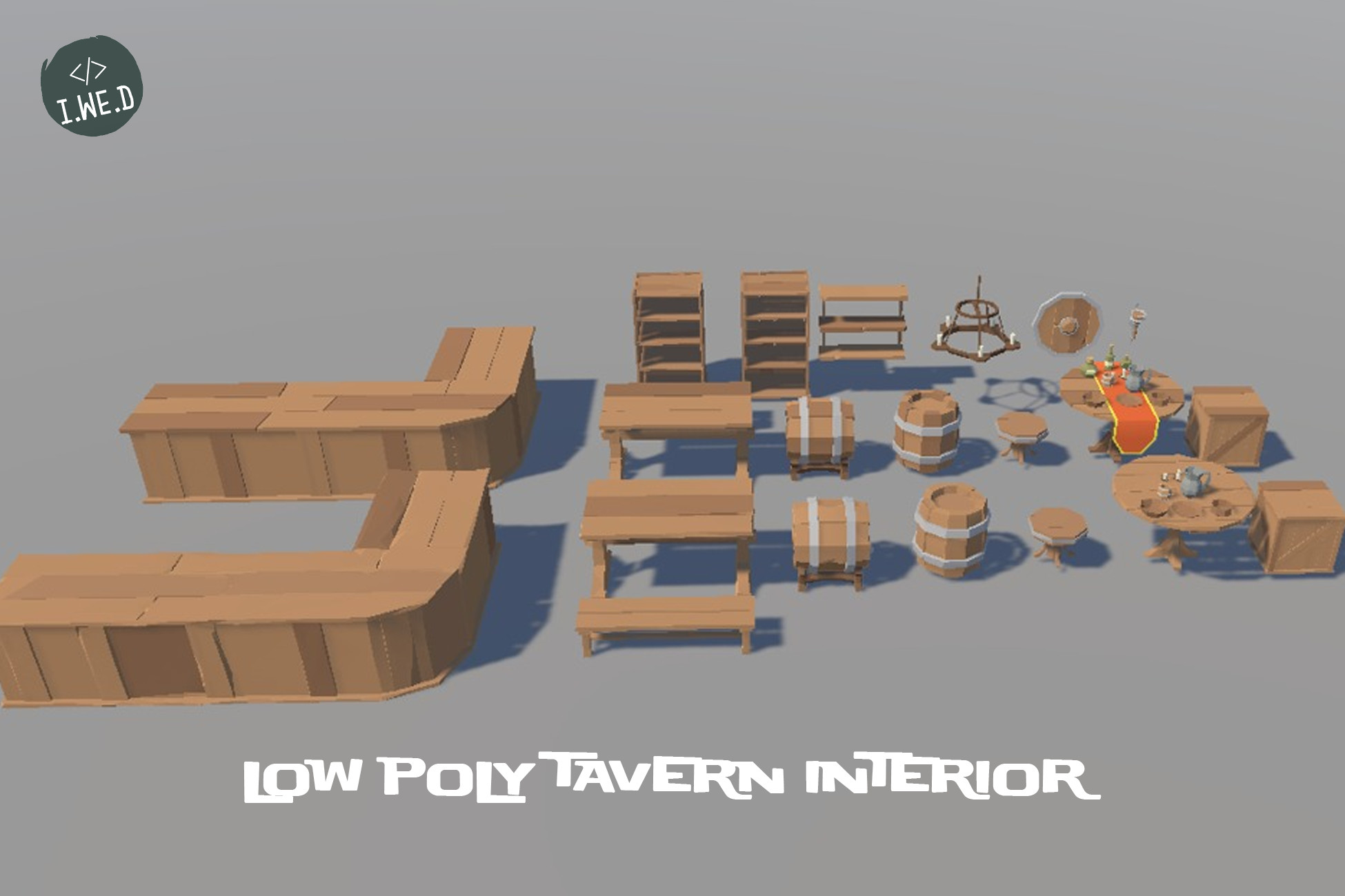 Low Poly Tavern Interior | 3D Interior | Unity Asset Store