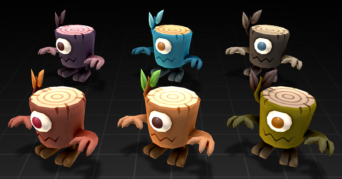 Poly HP - Stump | 3D Creatures | Unity Asset Store