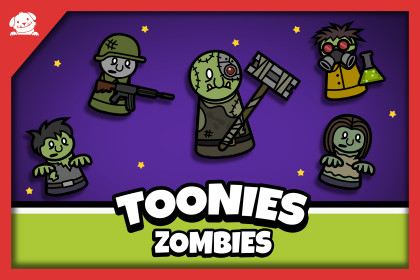 Toonies Zombies - 2D Cute Zombie Characters & Boss