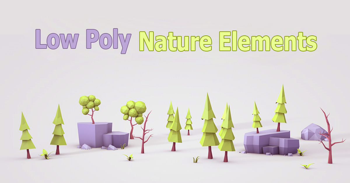 Low Poly Nature Elements | 3D Environments | Unity Asset Store