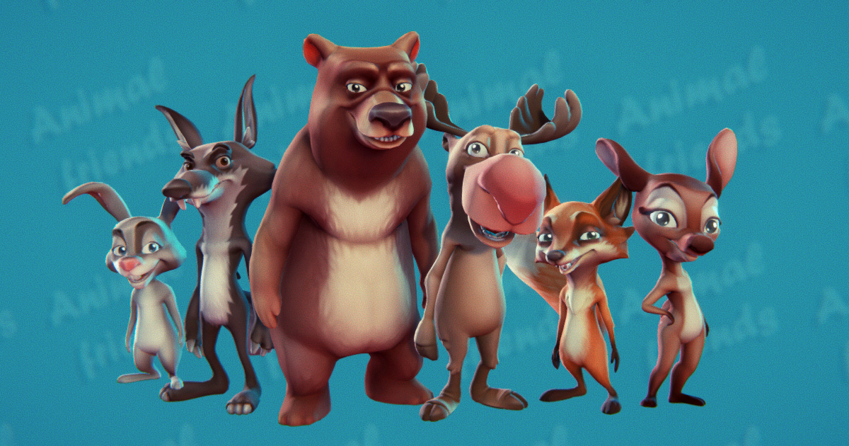 Animal Friends: Forest Animals | 3D キャラクター | Unity Asset Store