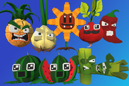 3D Models Plants Сharacters
