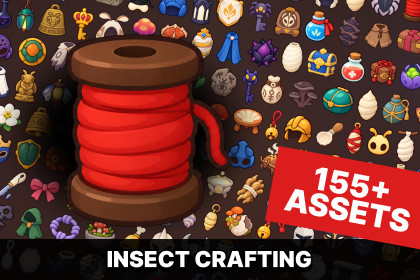 Silk Weaver Insect Fantasy Tailoring Crafting Icons Pack