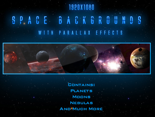Parallax Space Background Multipack V2 | 2D Textures & Materials ...