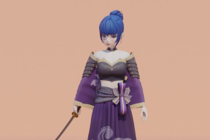 Female Samurai Character | Anime character