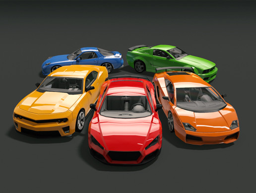 3d Unity Car Racing 10 Fantastic Race Cars Pack vol.1 | 3D Land | Unity Asset Store