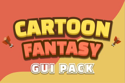 Cartoon Fantasy GUI - Animated & Stylized HUD