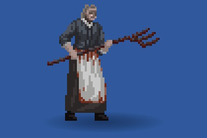 Infected Grandmother (2D Pixel Art)