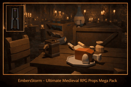 EmbersStorm – Free Ultimate Medieval RPG Props Mega Pack | 350+ Assets