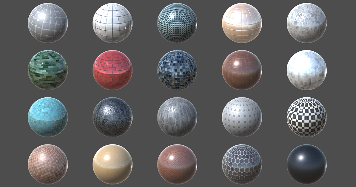 Ceramic Tiles Material Pack (4K) | 2D Textures & Materials | Unity ...