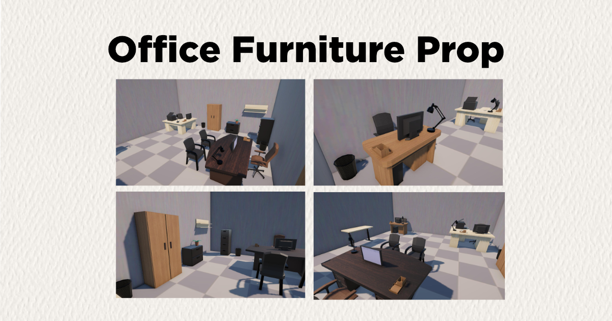 Stylized Office Furniture Pack | 3D Environments | Unity Asset Store