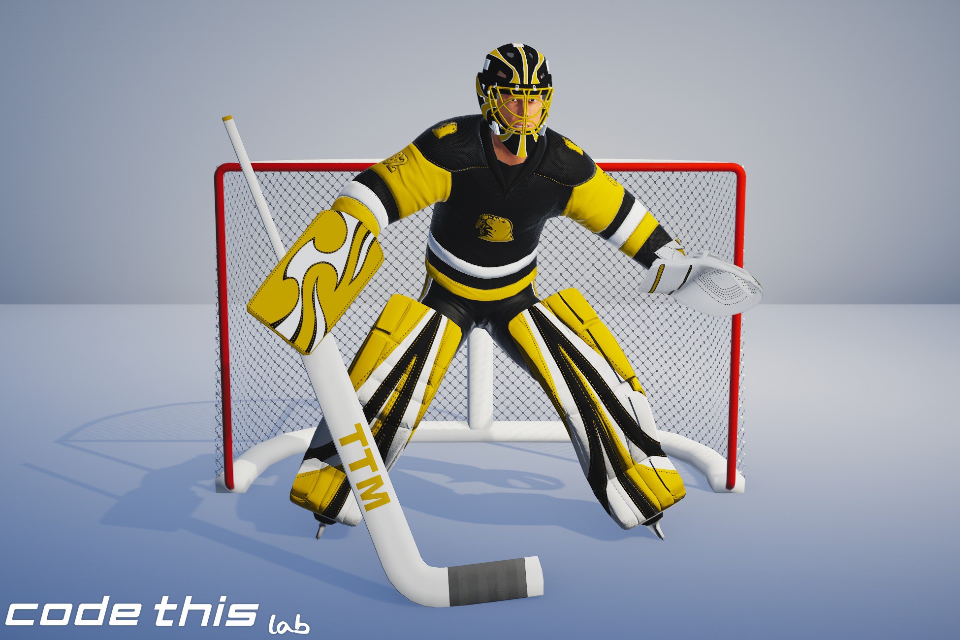 Hockey Goalie Animated 3D 角色 Unity Asset Store