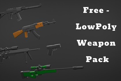 Free - Low Poly Weapon Pack