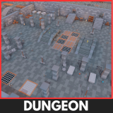 Modular Dungeon - Stylized Low Poly Asset Pack by Ake
