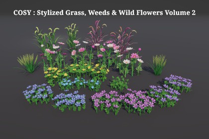 PIDI - COSY: Stylized Grass, Weeds and Wild Flowers Vol. 2