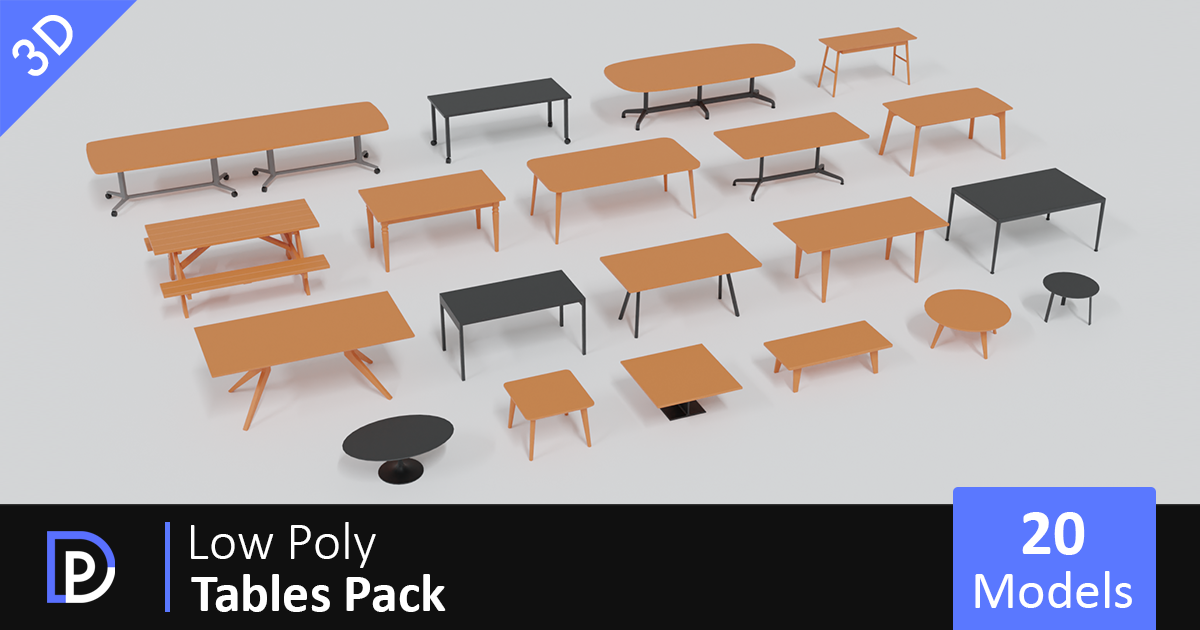 Card Table Texture Unity Low Poly Tables Pack | 3D Furniture | Unity Asset Store