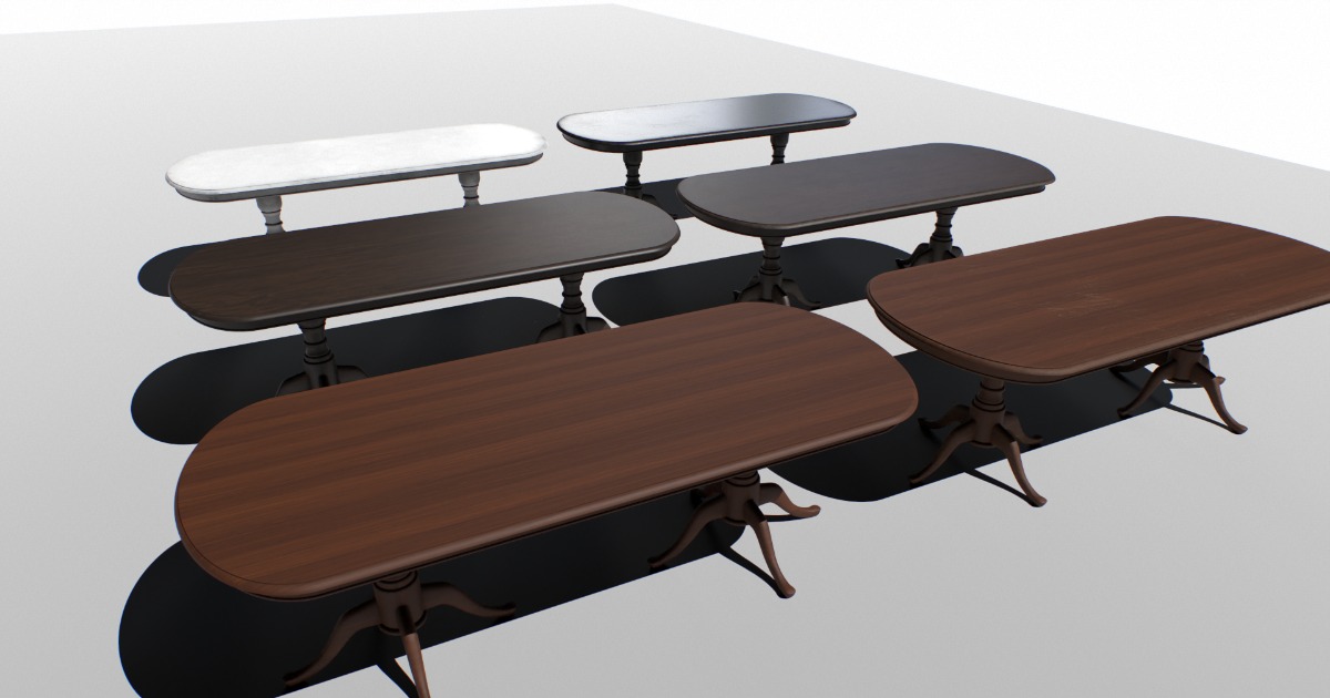 Unity Light Table Table set PBR | 3D Furniture | Unity Asset Store