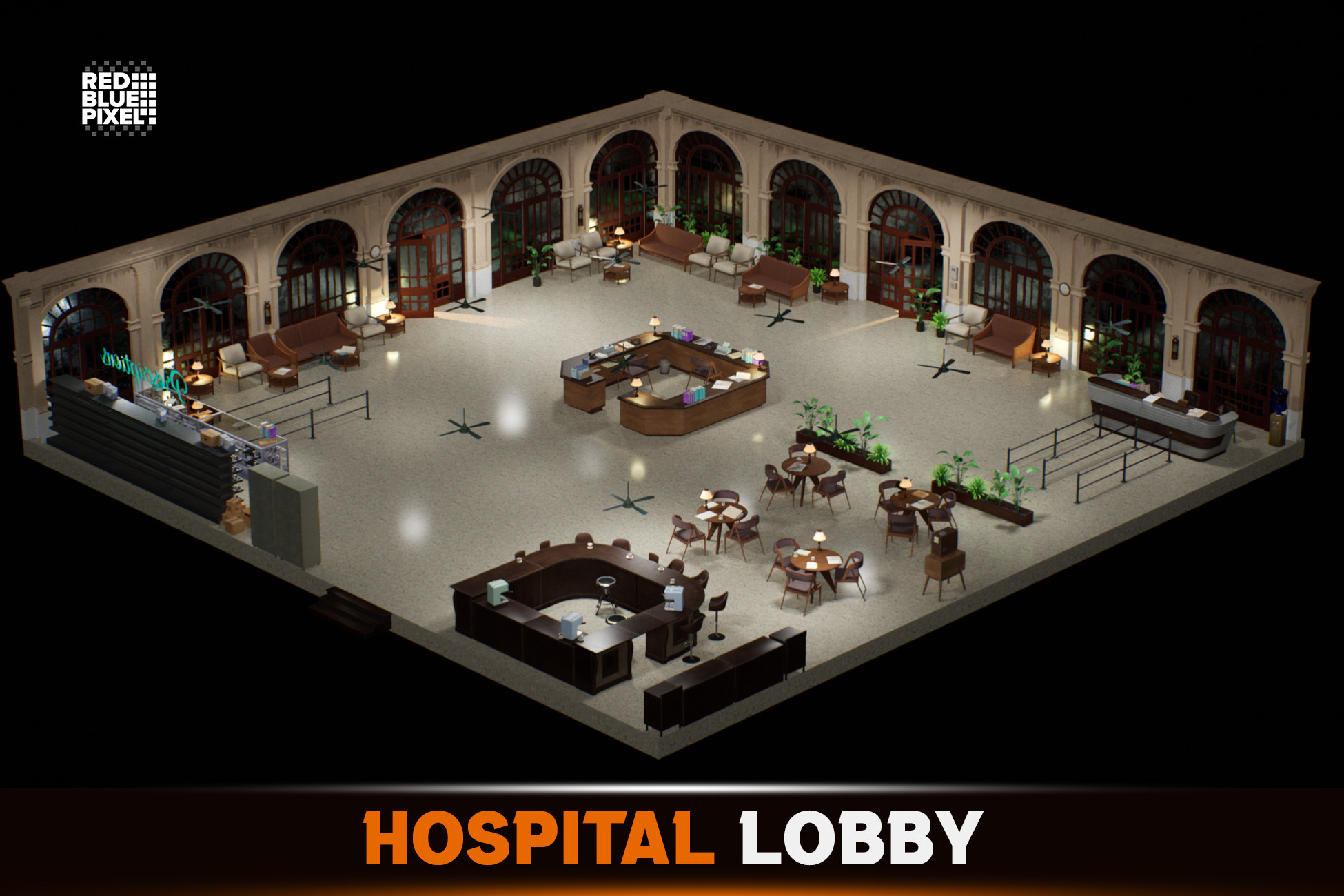 Hospital Lobby | 3D Environments | Unity Asset Store