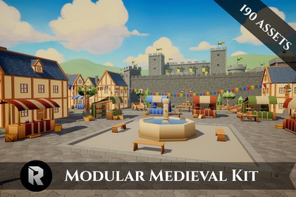 Low Poly - Modular Medieval Kit