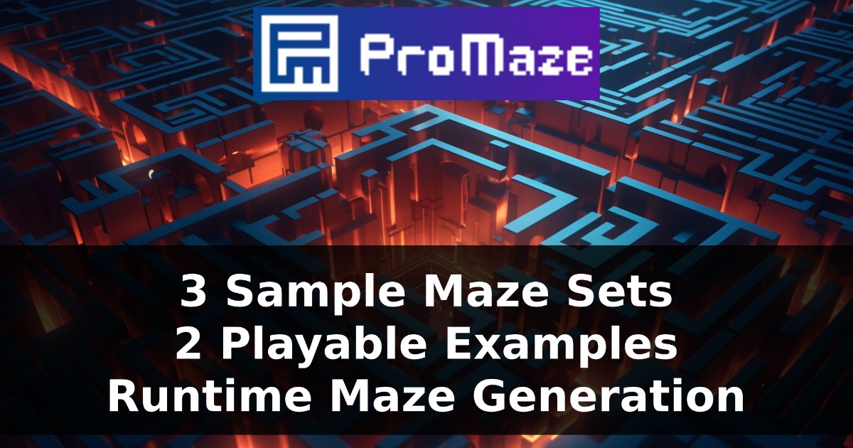 Maze Game Unity ProMaze - Procedural Maze Generation Tool | Game Toolkits | Unity Asset ...