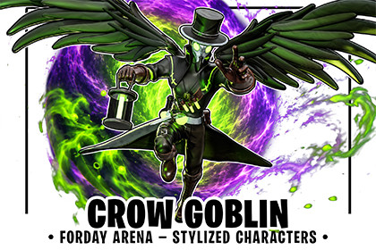 Crow Goblin - Winged Plague Doctor Alchemist