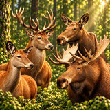 Realistic Deer & Moose – Animated Wildlife Pack