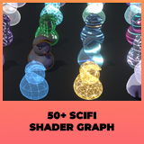 50 SciFi Shader Graph Pack