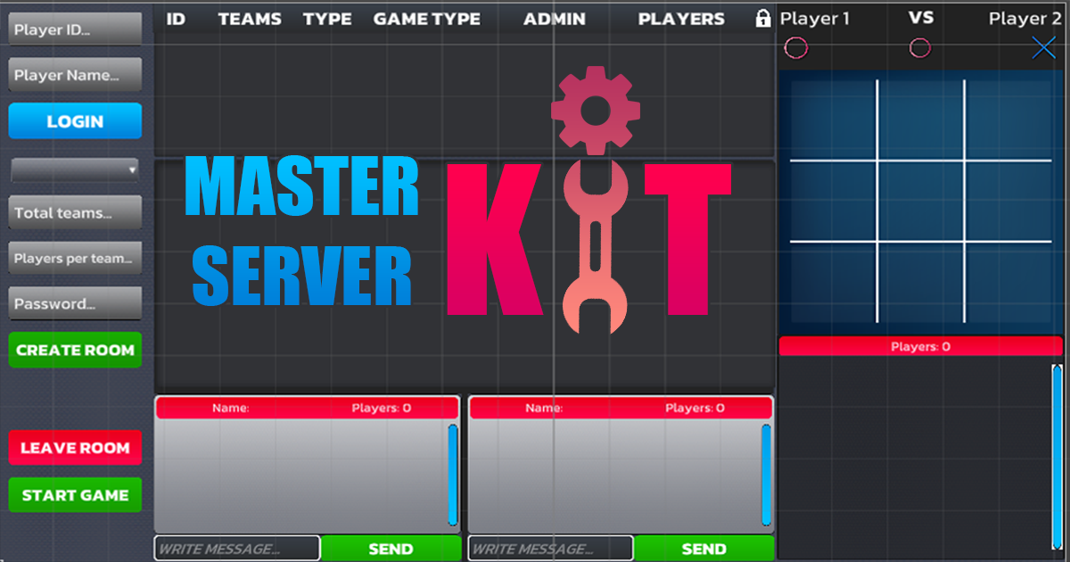 Master Server Kit Multiplayer Master Server with Rooms and Teams | Network | Unity Asset ...