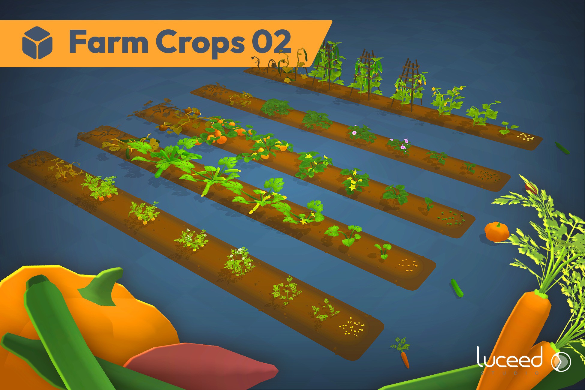 Farm Layout Unity Map Farm Crops 02 | 3D Plants | Unity Asset Store