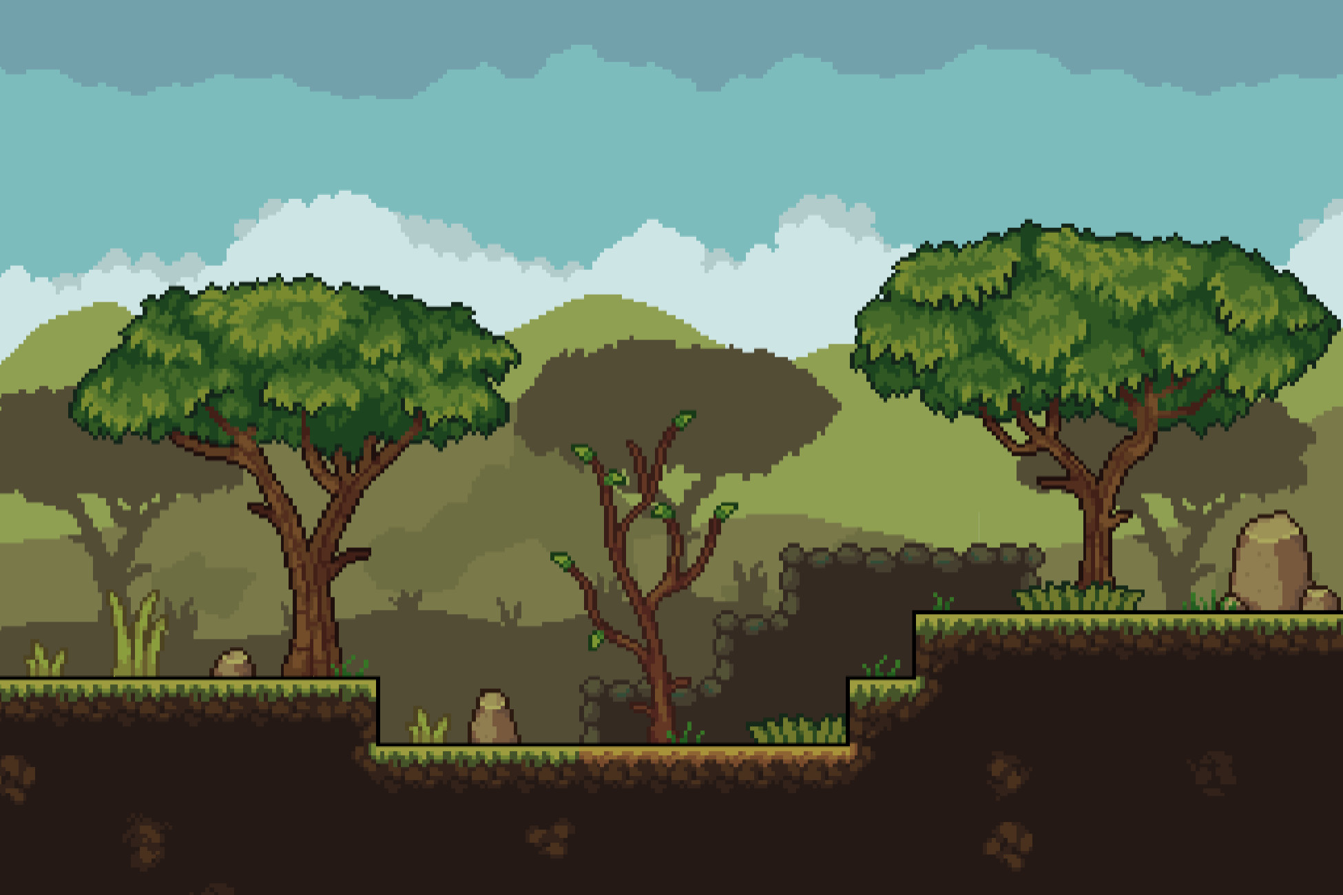 Pixel Environments 2D Pixel Art Platformer | Biome - Savannahs | 2D Environments | Unity ...