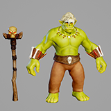 Orc shaman modular character