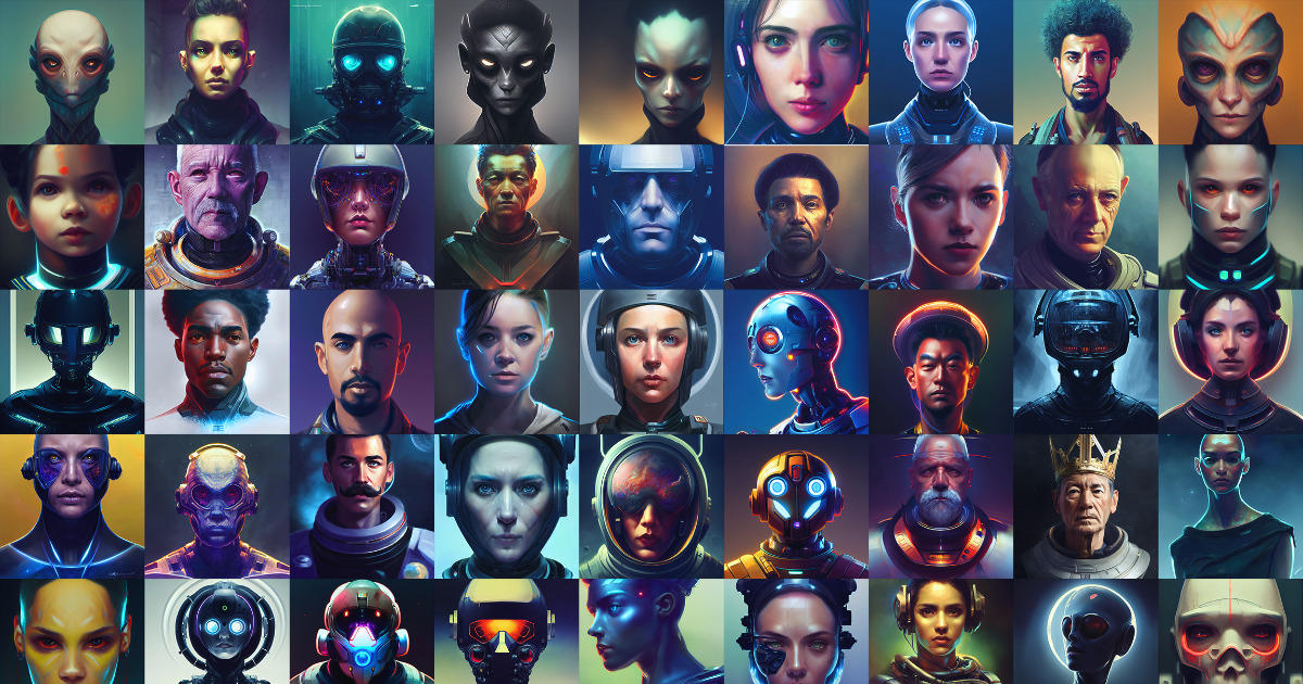 Sci-Fi character portraits & avatars | 2D Characters | Unity Asset Store