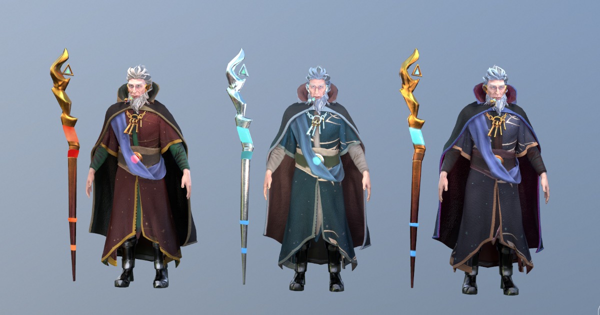Wizard - LP | 3D Characters | Unity Asset Store