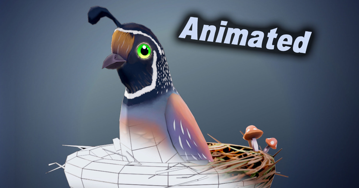Unity Coding Birds Low Poly Bird w Nest | Characters | Unity Asset Store