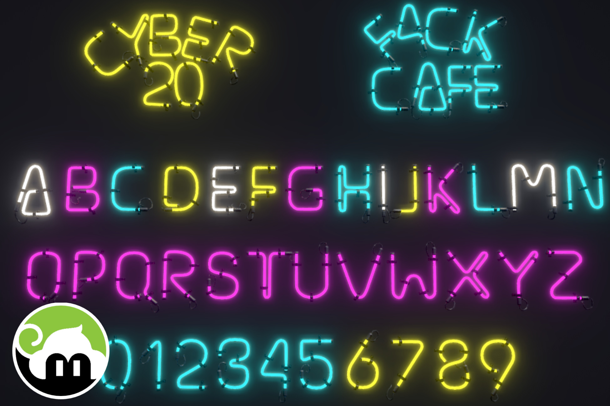 Alphabetic Neon Props