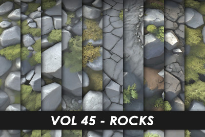 Realistic Textures - Vol 45 - Rocks