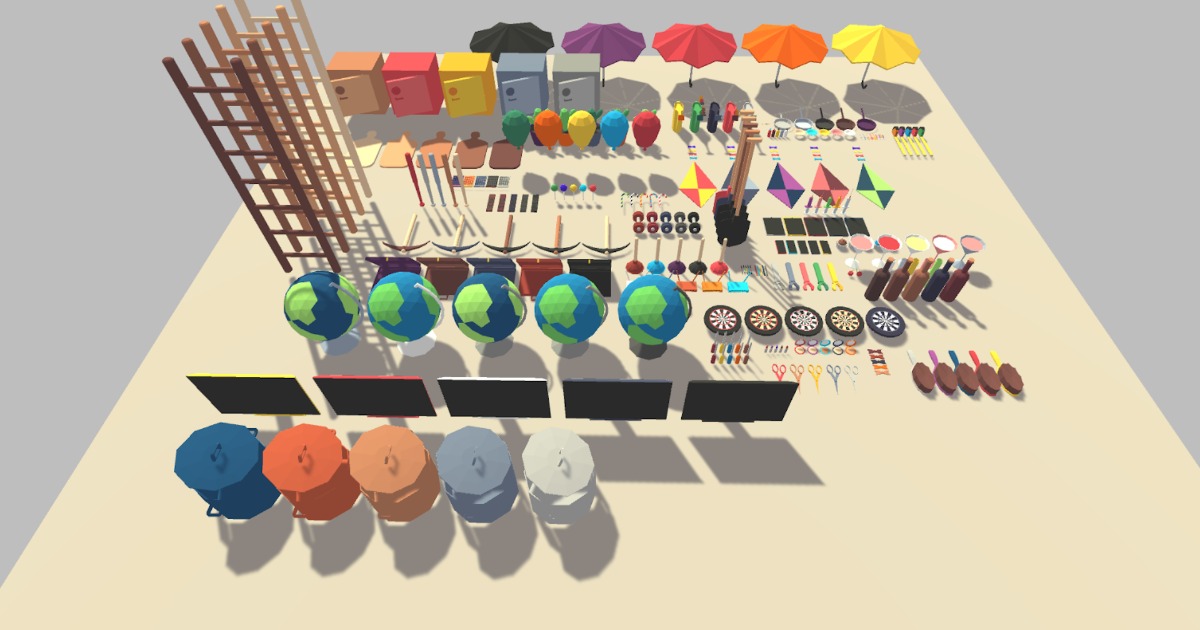 Casual Low Poly Objects 3 | 3D Props | Unity Asset Store