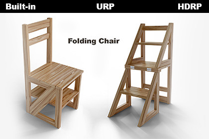 2-in-1 Folding Library Chair Ladder Package