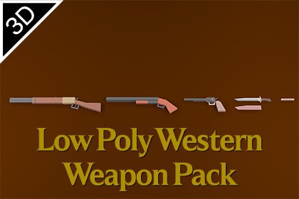 Low Poly Western Weapon Pack
