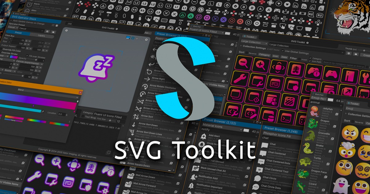 Unity Tools Icons Set SVG Icon Toolkit | GUI Tools | Unity Asset Store