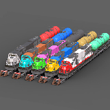 3D LowPoly Train Model # 5