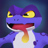 Animated Stylized fantastic Frog cartoon lowpoly gameready enemy character
